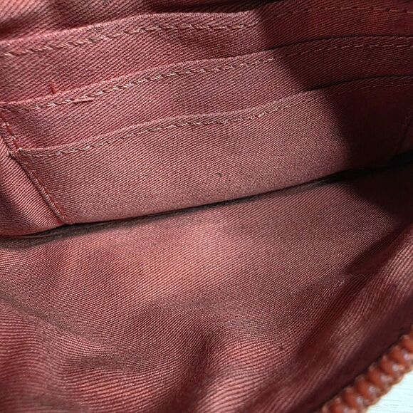 Fossil Genuine Leather Women's Wallet Cards Cash Coins Pockets Brown Orange 2010 - Picture 6 of 15